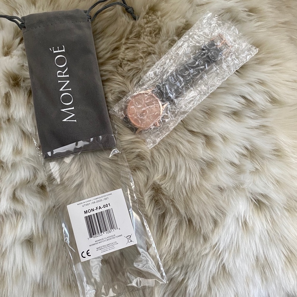 NWT Monroé Classique Watch in Sunburst Solérose - Picture 3 of 8